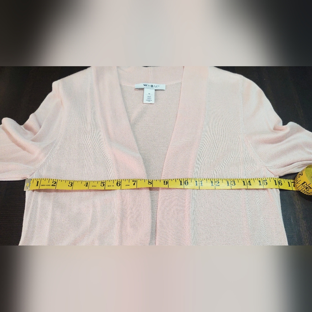 WHBM Lightweight Open Sweater Cardigan M - Picture 7 of 9